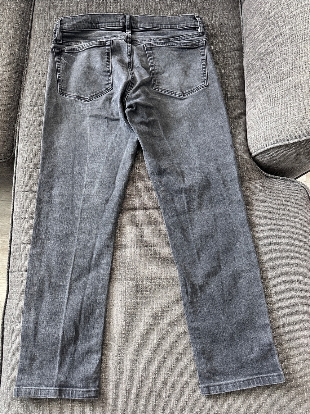 FRAME L’Homme Slim Jeans Men’s 32 Fade to Grey Gray Stretch Denim - Picture 8 of 11